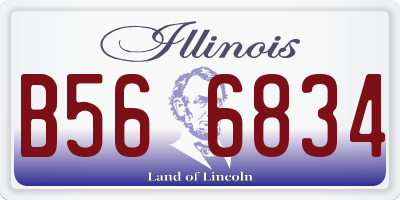 IL license plate B566834