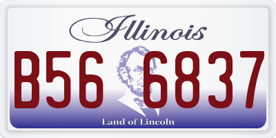 IL license plate B566837
