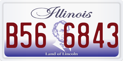 IL license plate B566843