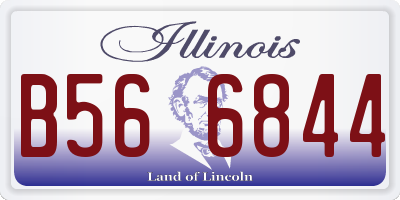 IL license plate B566844