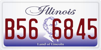 IL license plate B566845