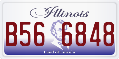 IL license plate B566848