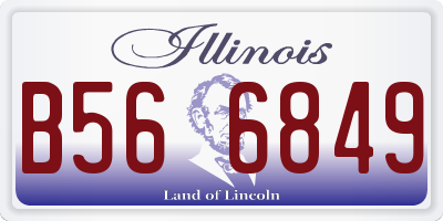 IL license plate B566849