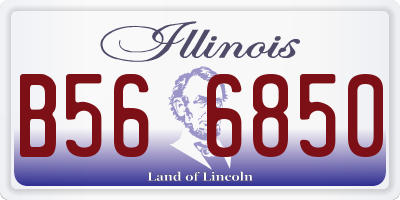 IL license plate B566850