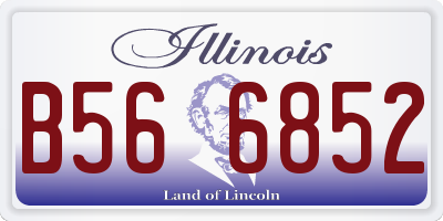 IL license plate B566852