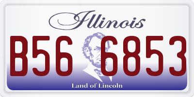 IL license plate B566853