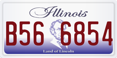 IL license plate B566854