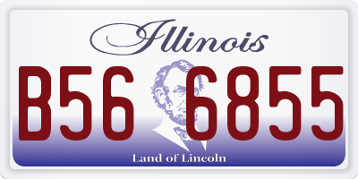 IL license plate B566855