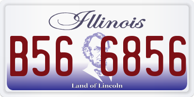 IL license plate B566856