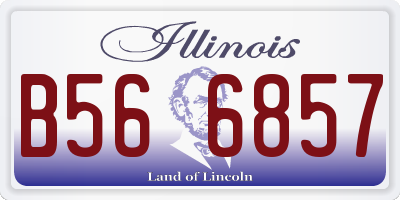 IL license plate B566857