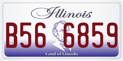 IL license plate B566859