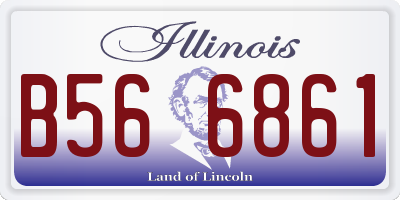 IL license plate B566861