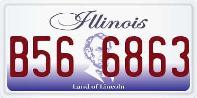 IL license plate B566863