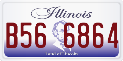 IL license plate B566864