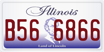 IL license plate B566866