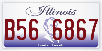 IL license plate B566867