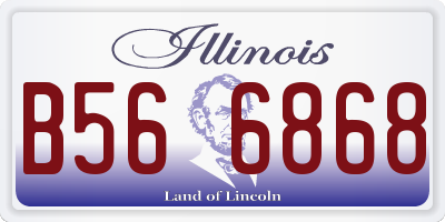 IL license plate B566868