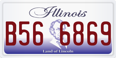 IL license plate B566869