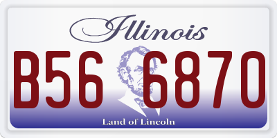 IL license plate B566870