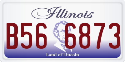 IL license plate B566873