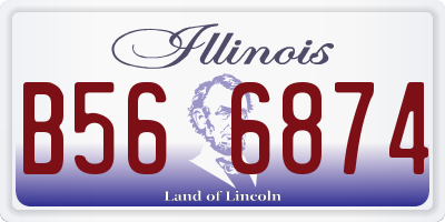 IL license plate B566874