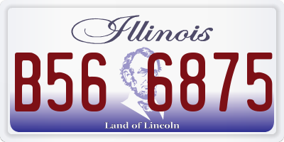 IL license plate B566875