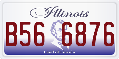 IL license plate B566876