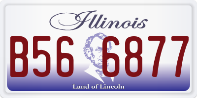IL license plate B566877