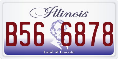 IL license plate B566878