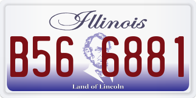 IL license plate B566881