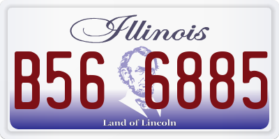 IL license plate B566885
