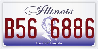IL license plate B566886