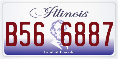 IL license plate B566887