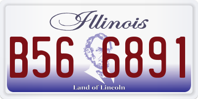 IL license plate B566891