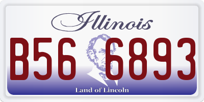 IL license plate B566893
