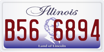 IL license plate B566894
