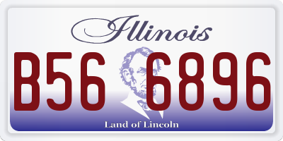 IL license plate B566896