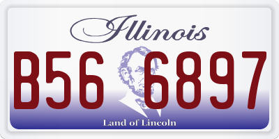 IL license plate B566897