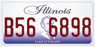 IL license plate B566898