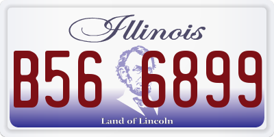 IL license plate B566899