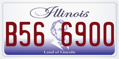 IL license plate B566900