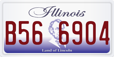 IL license plate B566904