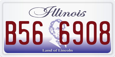 IL license plate B566908