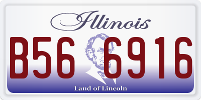 IL license plate B566916
