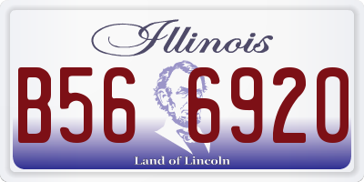 IL license plate B566920