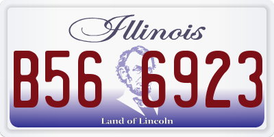 IL license plate B566923