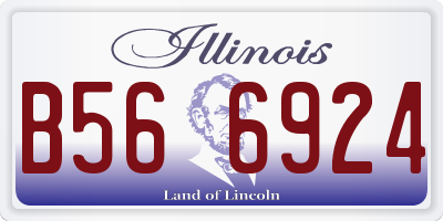 IL license plate B566924