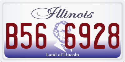 IL license plate B566928