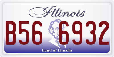 IL license plate B566932
