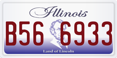 IL license plate B566933